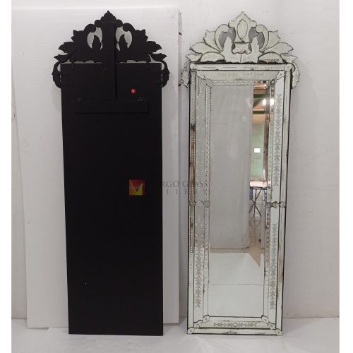 Antique Venetian Mirror – Artisan venetian mirror hand-etched glass with ornate frame handcrafted in Indonesia