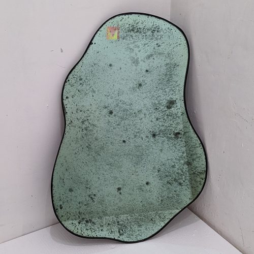Wall Mirror Contemporer Green – Artisan decorative mirror mirror premium quality glass with ornate frame handcrafted in Indonesia