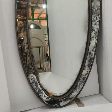 Long Oval Antique Mirror