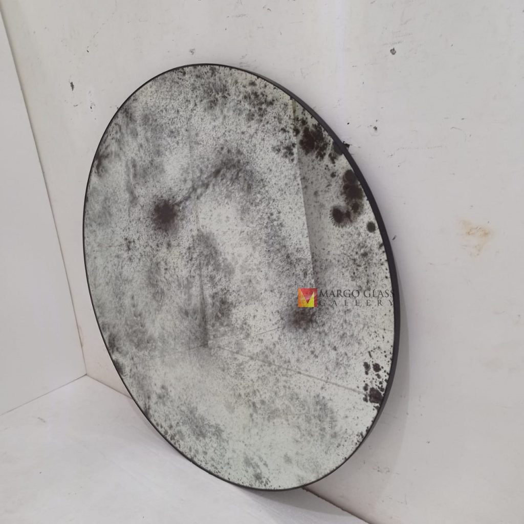 Antique Round Mirror Metal Frame Elegant Handmade Indonesia – Luxury antique mirror antique glass with gold frame handcrafted in Indonesia