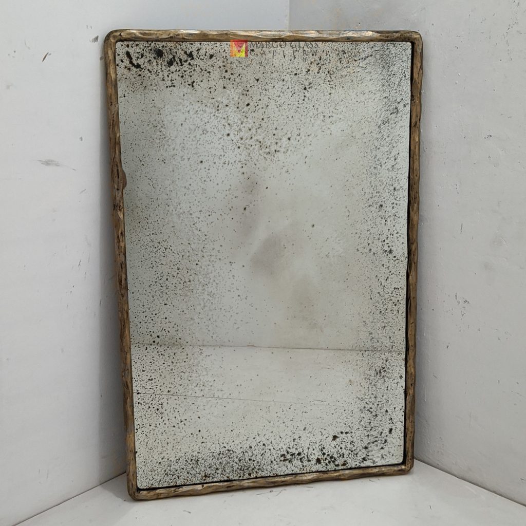 Antique Mirror Rectangular Handcrafted Handmade Indonesia – Classic antique mirror antique glass with gold frame handcrafted in Indonesia