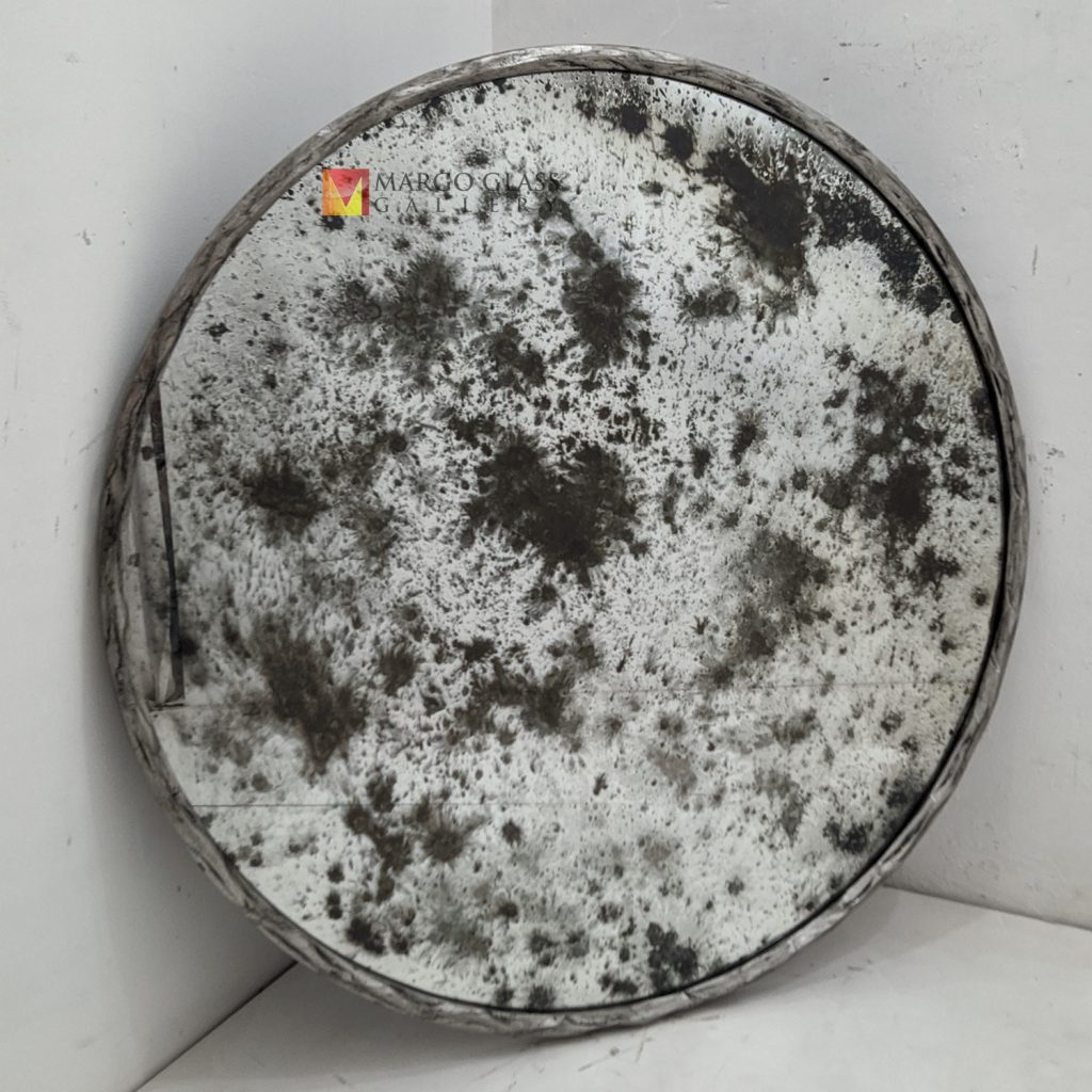 Antique Round Mirror Artisan Handmade Indonesia – Elegant antique mirror antique glass with gold frame handcrafted in Indonesia