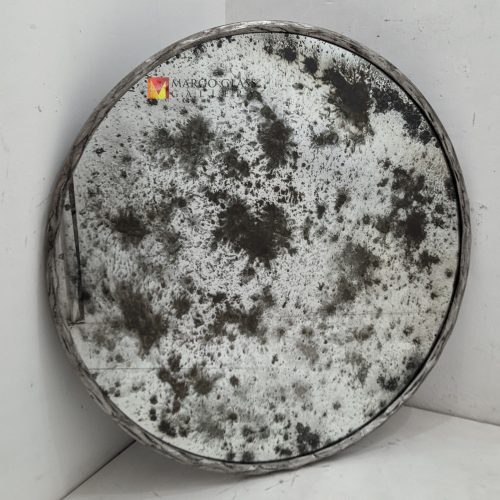 Antique Round Mirror Artisan Handmade Indonesia – Elegant antique mirror antique glass with gold frame handcrafted in Indonesia