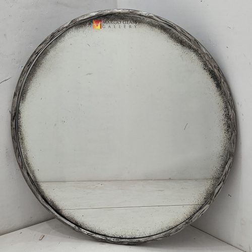 Antique Silver Thaddeus Round Mirror MG 014497
