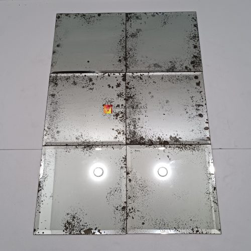 Antique Smoked Mirror Panel Artisan Handmade Indonesia – Elegant antique mirror antique glass with gold frame handcrafted in Indonesia