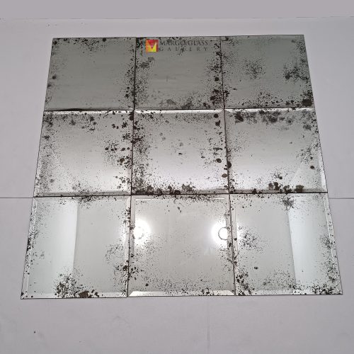 Antique Smoked Mirror Panel Handcrafted Handmade Indonesia – Classic antique mirror antique glass with gold frame handcrafted in Indonesia