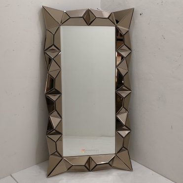 Recta 3D Wall Mirror Brown