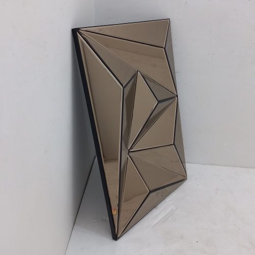 Modern Mirror Brown 3D Rectangle Handcrafted Handmade Indonesia – Handcrafted decorative mirror mirror premium quality glass with ornate frame handcrafted in Indonesia