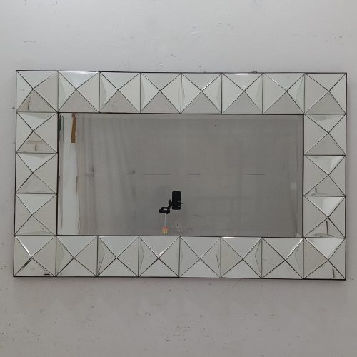 Rectangle Wall Mirror Diamond 3D Classic Handmade Indonesia – Classic decorative mirror mirror premium quality glass with ornate frame handcrafted in Indonesia