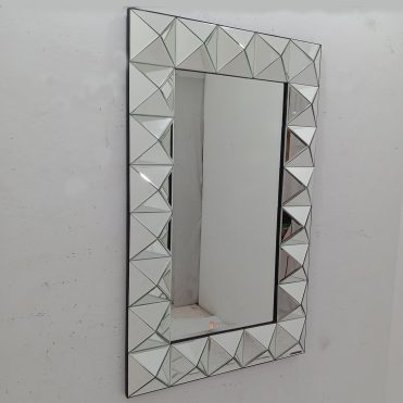 Rectangle Wall Mirror Diamond 3D