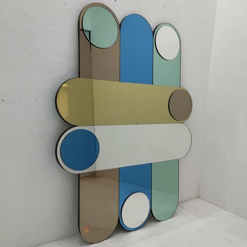 Contemporary Modern Mirror Colorfull Elegant Handmade Indonesia – Elegant decorative mirror mirror premium quality glass with ornate frame handcrafted in Indonesia