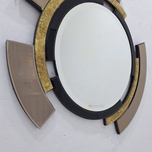 Round Wall Mirror Satellite Classic Handmade Indonesia – Handcrafted decorative mirror mirror premium quality glass with ornate frame handcrafted in Indonesia