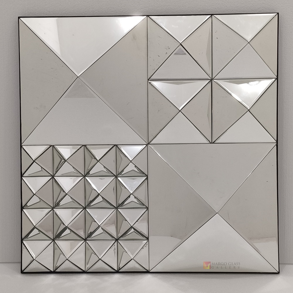 3D Diamond Wall Mirror Square