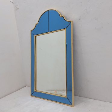 Deco Wall Mirror Blue