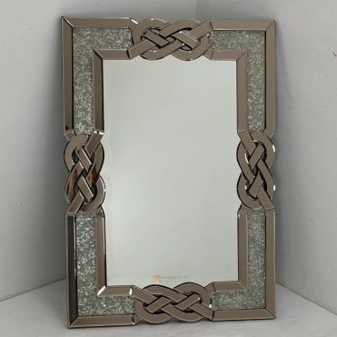 Rectangle Wall Mirror Crystal