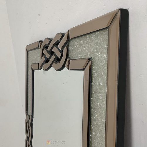 Rectangle Wall Mirror Crystal Luxury Handmade Indonesia – Elegant decorative mirror mirror premium quality glass with ornate frame handcrafted in Indonesia