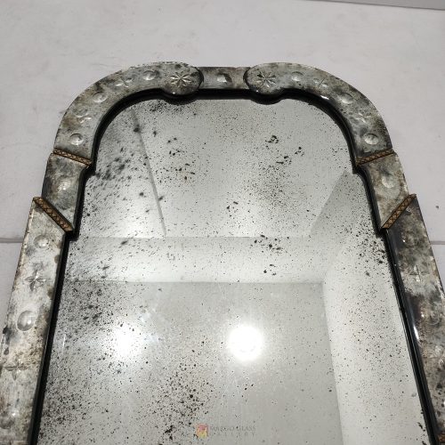 MG 014514 Antique Mirror Wall 122 x 70 cm Green Frame Antique – Artisan antique mirror antique glass with gold frame handcrafted in Indonesia