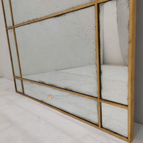 MG 014519 Antique Wall Mirror Tiara 220 x 100 cm – Premium antique mirror antique glass with gold frame handcrafted in Indonesia