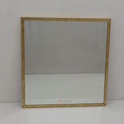 Rectangular Mirror List Gold Eglomise