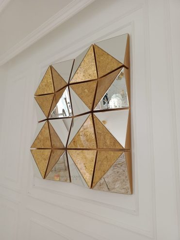 Square 3D Eglomise Wall Mirror