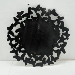 Verre Eglomise Butterfly Round Mirror Handcrafted Handmade Indonesia – Handcrafted eglomise mirror silver eglomise glass handcrafted in Indonesia