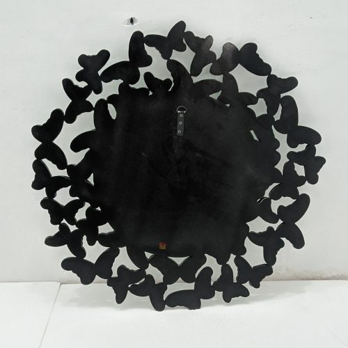 Verre Eglomise Butterfly Round Mirror Handcrafted Handmade Indonesia – Handcrafted eglomise mirror silver eglomise glass handcrafted in Indonesia