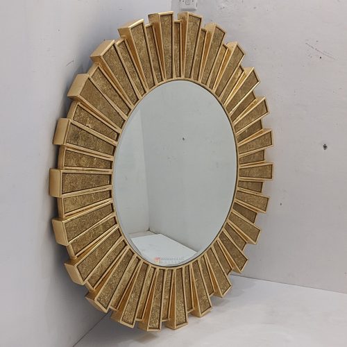 Sunburn Verre Eglomise Wall Mirror Artisan Handmade Indonesia – Luxury round sunburn eglomise mirror silver eglomise glass handcrafted in Indonesia