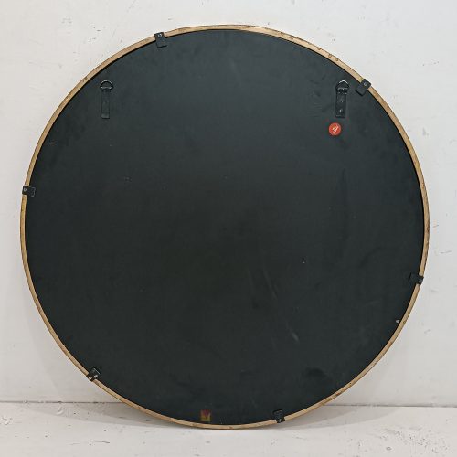 Round Eglomise Wall Mirror Decor Frame Metal Gold Premium Handmade Indonesia – Classic eglomise mirror silver eglomise glass handcrafted in Indonesia