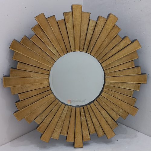 Verre Eglomise Round Mirror Sunburn MG 018100
