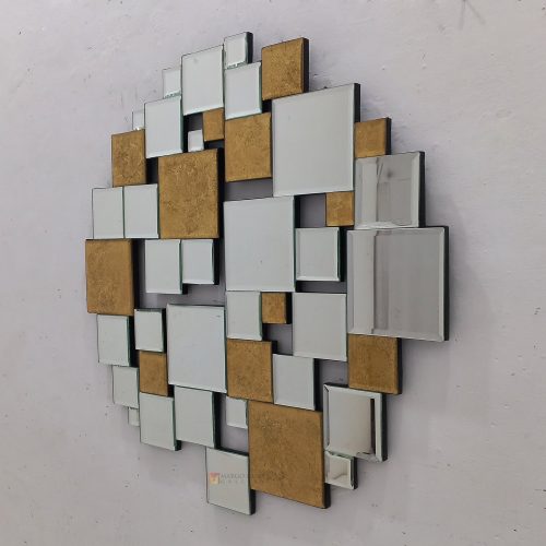 Square Wall Decor Eglomise Silver Premium Handmade Indonesia – Classic square eglomise wall decor mirror silver eglomise glass handcrafted in Indonesia