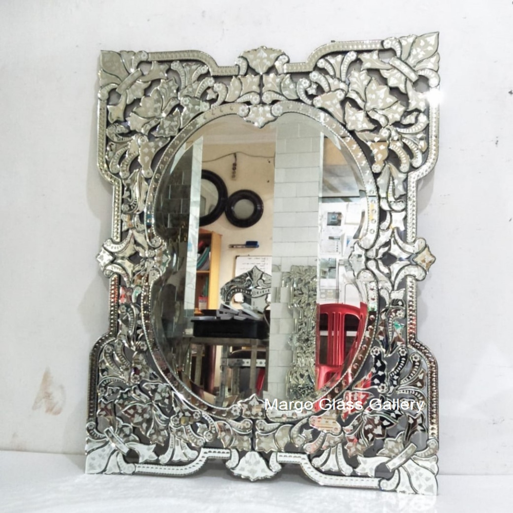 Venetian Mirror Oval Batik