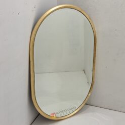 MG 400004 Beaded Gold Oval Mirror 120cm x 80cm
