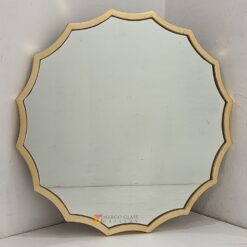 Fringe Arched Mirror Round Frame Gold MG 400010