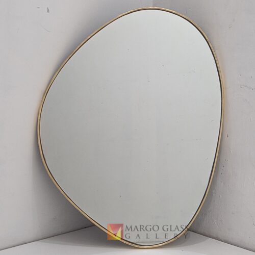 Organic Mirror Batu Gold Beaded MG  400015
