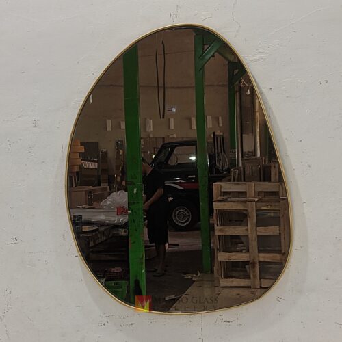 MG 400017 Organic Mirror Daun Gold Beaded Small 70cmx 55 cm Elegant Handmade Indonesia – Elegant decorative mirror mirror premium quality glass with ornate frame handcrafted in Indonesia