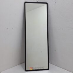 Beaded Wall Mirror Long Black MG 400019