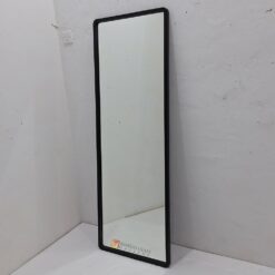 MG 400019 Beaded Wall Mirror Long Black Uk 148 x 52 Cm