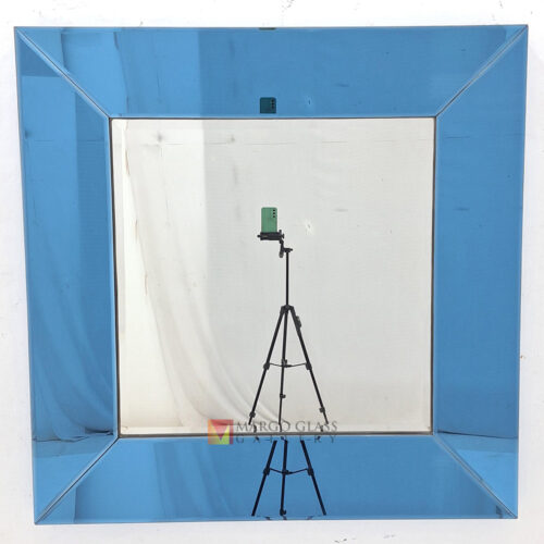 Square Wall Mirror Blue MG 004872