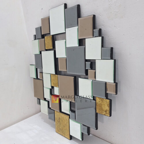 MG 004875 Modern Wall Mirror Decor Size 80 x 80 Cm Premium Handmade Indonesia – Classic decorative mirror mirror premium quality glass with ornate frame handcrafted in Indonesia