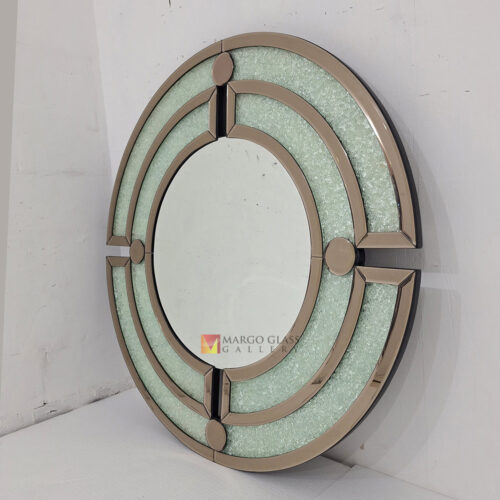MG 004893 Round Wall Mirror Cristal 120 x 120 cm Premium Handmade Indonesia – Classic decorative mirror mirror premium quality glass with ornate frame handcrafted in Indonesia