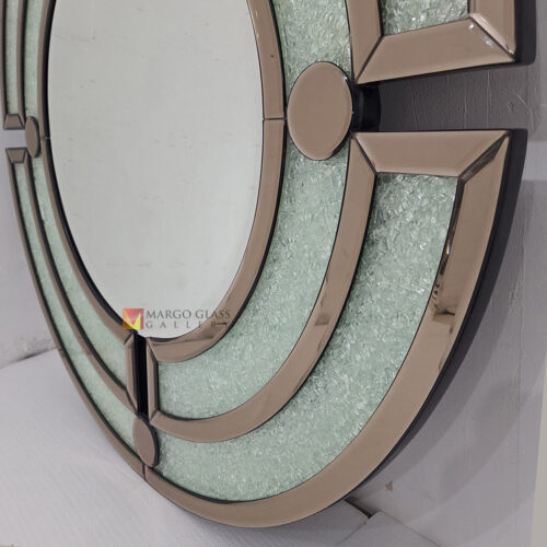 MG 004893 Round Wall Mirror Cristal 120 x 120 cm Elegant Handmade Indonesia – Artisan decorative mirror mirror premium quality glass with ornate frame handcrafted in Indonesia