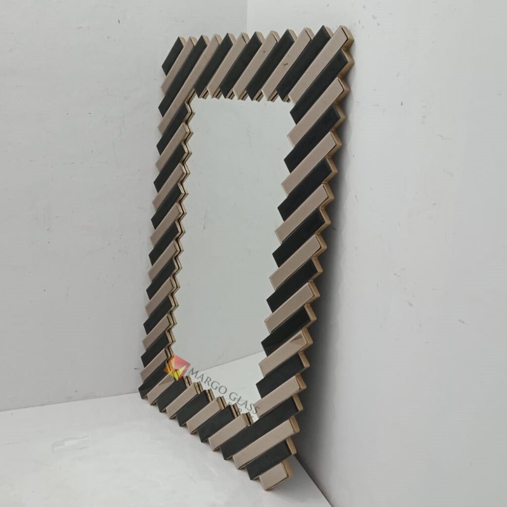 MG 013088 Modern Mirror Wall black + Brown Siz (2 – Artisan decorative mirror mirror premium quality glass with ornate frame handcrafted in Indonesia