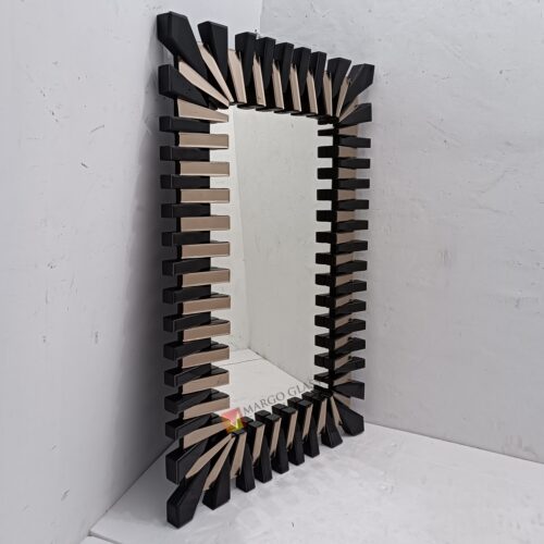 MG 013090 Rectangular Wall Mirror 3D Bl – Luxury decorative mirror mirror premium quality glass with ornate frame handcrafted in Indonesia