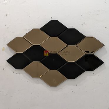 Hexagonal Beveled Wall Mirror Decor MG 013091 - Image 7