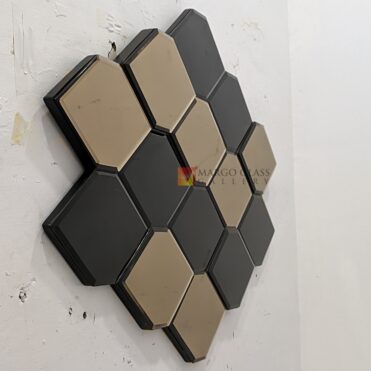 Hexagonal Beveled Wall Mirror Decor MG 013091 - Image 4