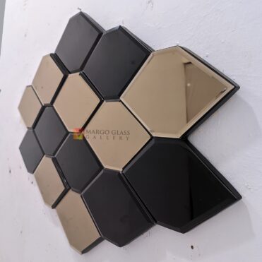 Hexagonal Beveled Wall Mirror Decor MG 013091 - Image 5