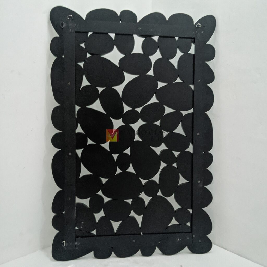 MG 013095 Modern Mirror Wall Stone Uk 120 cm x 80 cm (6 Elegant Handmade Indonesia – Luxury decorative mirror mirror premium quality glass with ornate frame handcrafted in Indonesia