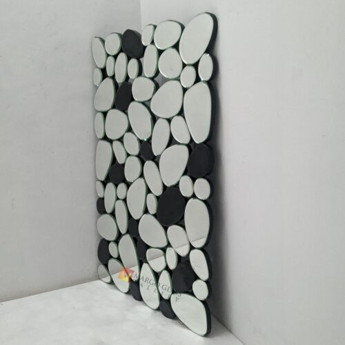 MG 013095 Modern Mirror Wall Stone Uk 120 cm x 80 cm (6 Artisan Handmade Indonesia – Elegant decorative mirror mirror premium quality glass with ornate frame handcrafted in Indonesia