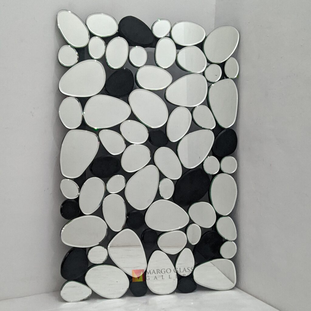 MG 013095 Modern Mirror Wall Stone Uk 120 cm x 80 cm (6 Premium Handmade Indonesia – Handcrafted decorative mirror mirror premium quality glass with ornate frame handcrafted in Indonesia