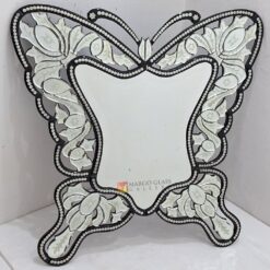 Butterfly Venetian Mirror Black MG 013102